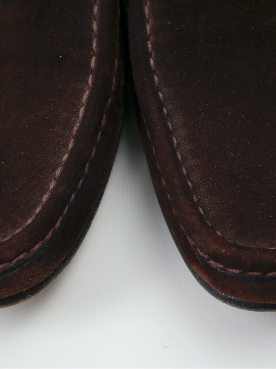 Vintage Man’s Gucci Dark Brown Suede Horsebit Slip-On Loafers main image 11